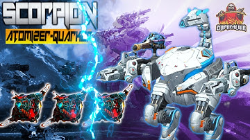 War Robots Techno Scorpion Atomizer Quarker Gameplay With Legendary Pilot Ash Skarsgard