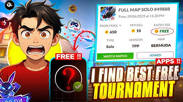 i find FREE tournament app🔥  !! BEST FREE TOURNAMENT APP FOR FREE FIRE🔥🤯
