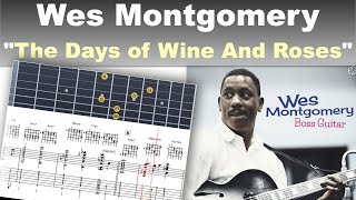 Video thumbnail of "Wes Montgomery - "Days Of Wine And Roses" (new HD version) - jazz guitar transcription by Gilles Rea"