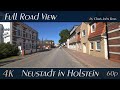 Neustadt in Holstein, Germany: Sierksdorfer Straße, Eutiner Straße, Lienaustraße - 4K (2160p/60p)