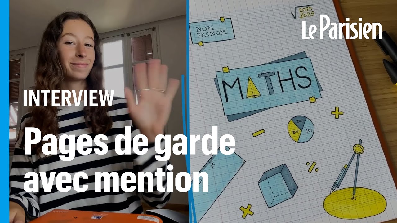 Elle sublime les pages de garde des collégiens et lycéens - YouTube
