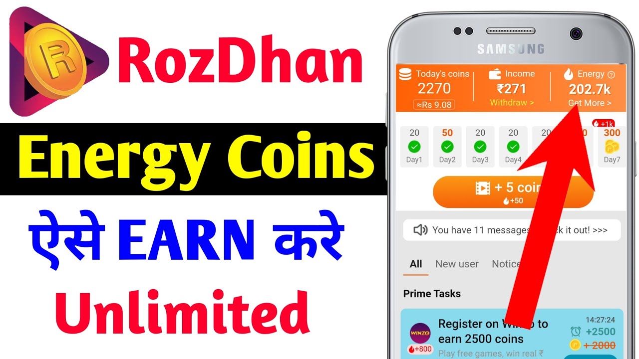 RozDhan Energy Point Kaise Earn Kare ! RozDhan Invite Code ! rozdhan invite code 2021