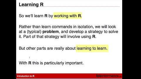 Introduction to R Session 1