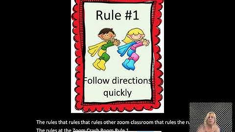 The Rules of the Zoom Classroom