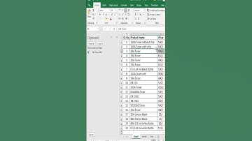 How To Use Clipboard To Copy & Paste Several Items In Excel #shorts #excel #exceltips #education