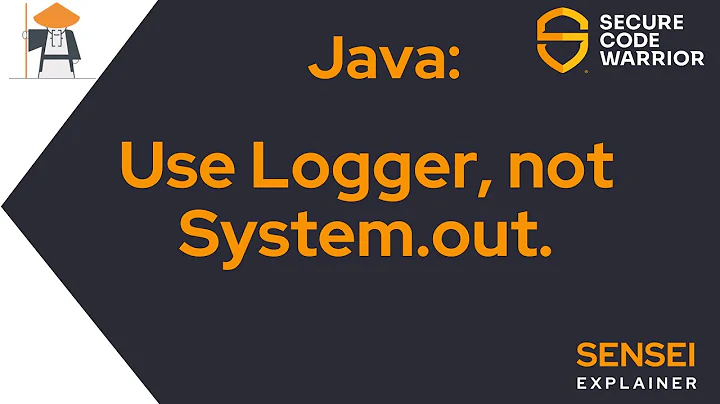 Convert Java System.out.println to use a Logger - automatically with Sensei