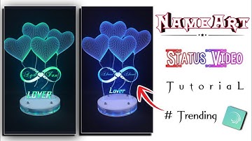 How to Make Trending Heart Name Art Status Video || Status Video Kaise Banaye 2021 || Aqib Editx