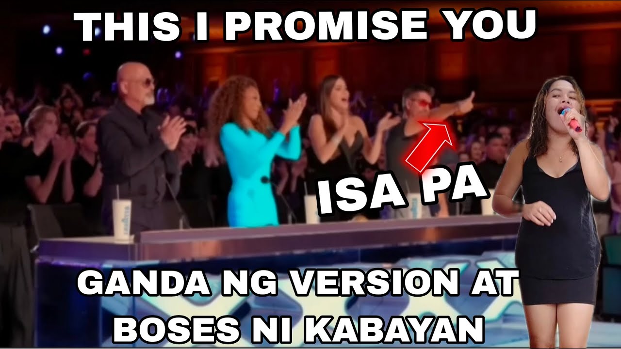 NAGULAT AT NAPASIGAW ANG LAHAT "THIS I PROMISE YOU" SOBRANG LAMIG AT GANDA NG VERSION AT BOSES | AGT
