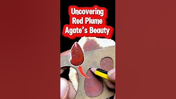 Cabochon Making Process | Red Plume Agate #cabochon #gemstone #handmade #gemstonejewelry #agate
