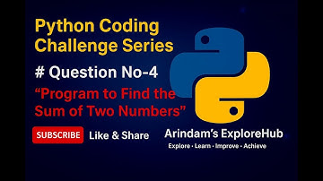 🔥 Sum of Two Numbers in Python – Beginner-Friendly Code