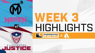 Florida Mayhem VS Washington Justice - Overwatch League 2021 Highlights | Week 3 Day 4