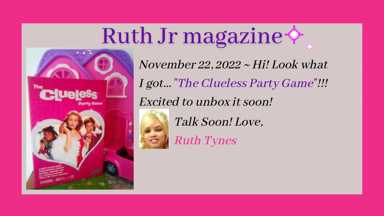 Clueless Party Game by Wilder Toys - Clueless movie board game - Ruth Jr magazine by Ruth Tynes