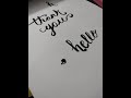 Brush pen calligraphy|easy|lettering✏️