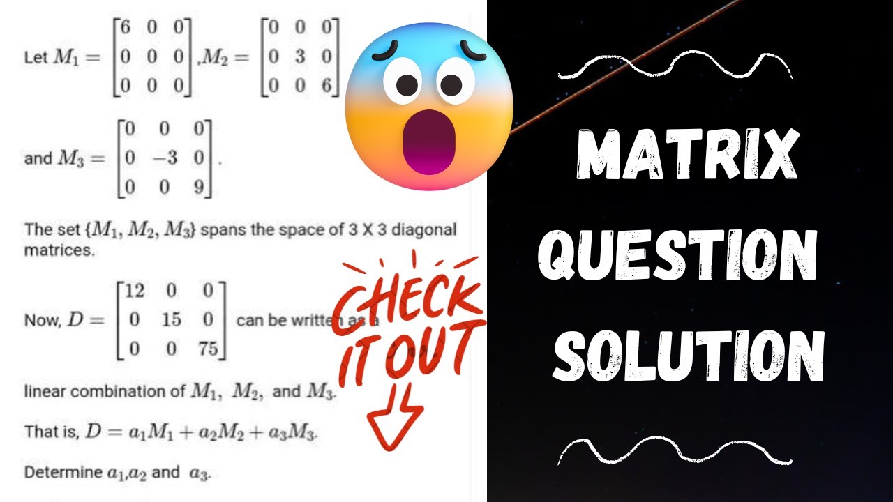 Mastering Matrix Problems: Quick Solutions in Under 2 Minutes! - YouTube