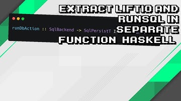Optimize Haskell Code: Separate liftIO and runSql Functions