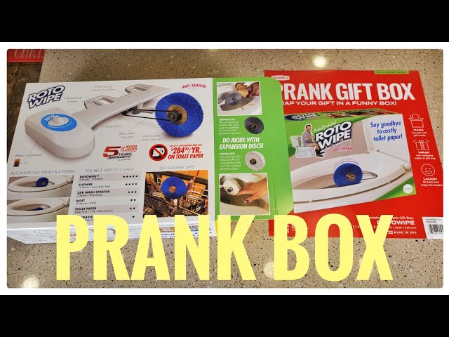 Prank Gift Box Prank O Gag Novelty Roto Wipe Funny