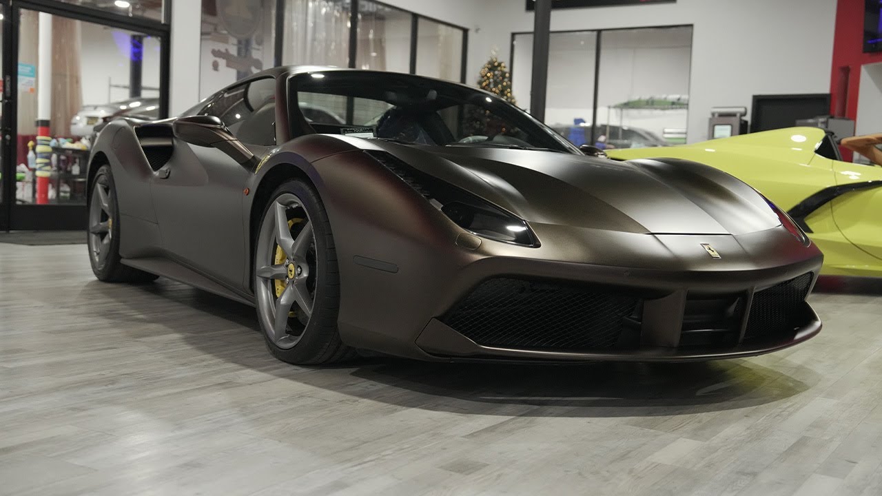 How We Transformed The FERRARI 488 with Matte Burnished Bronze Vinyl Wrap