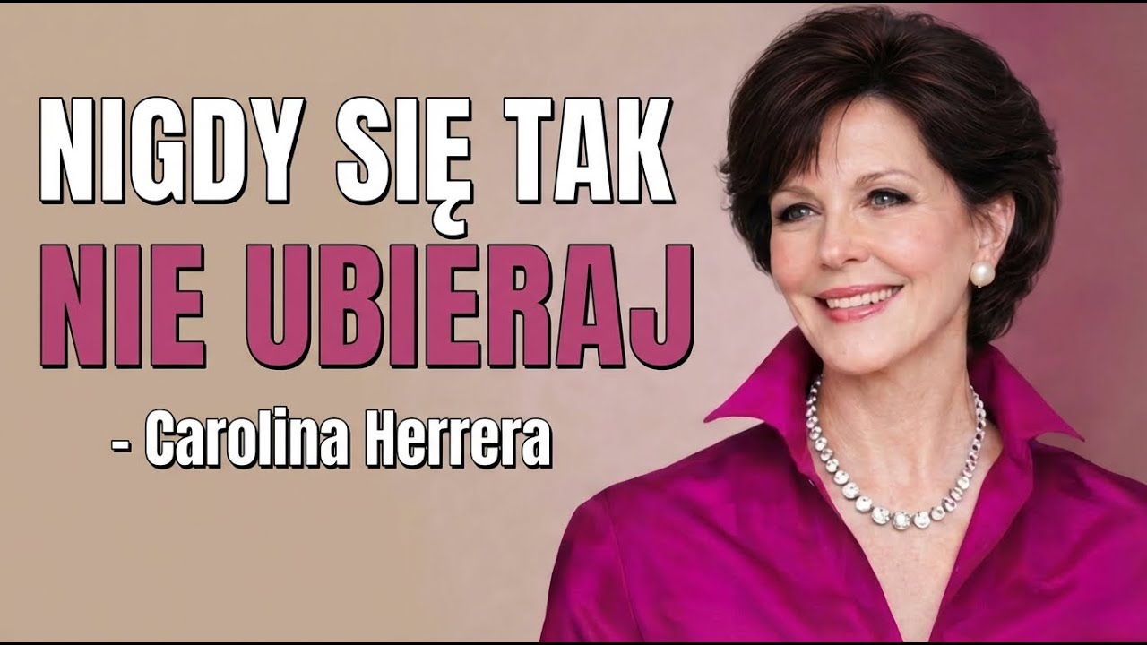 5 błędów modowych, które postarzają po 60. roku życia, według Caroliny Herrery