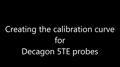 Making a Calibration Curve with Soil Moisture Data