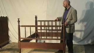 Walnut Antique Jenny Lind Bed