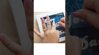 How to make shadow frame box | shadow box frame | customised frame #shorts #youtube #customised