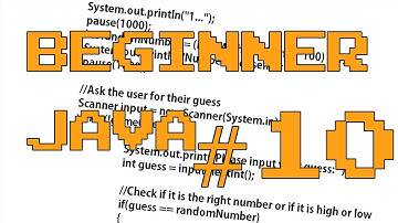 Beginner Java #10 : Number Guessing Game