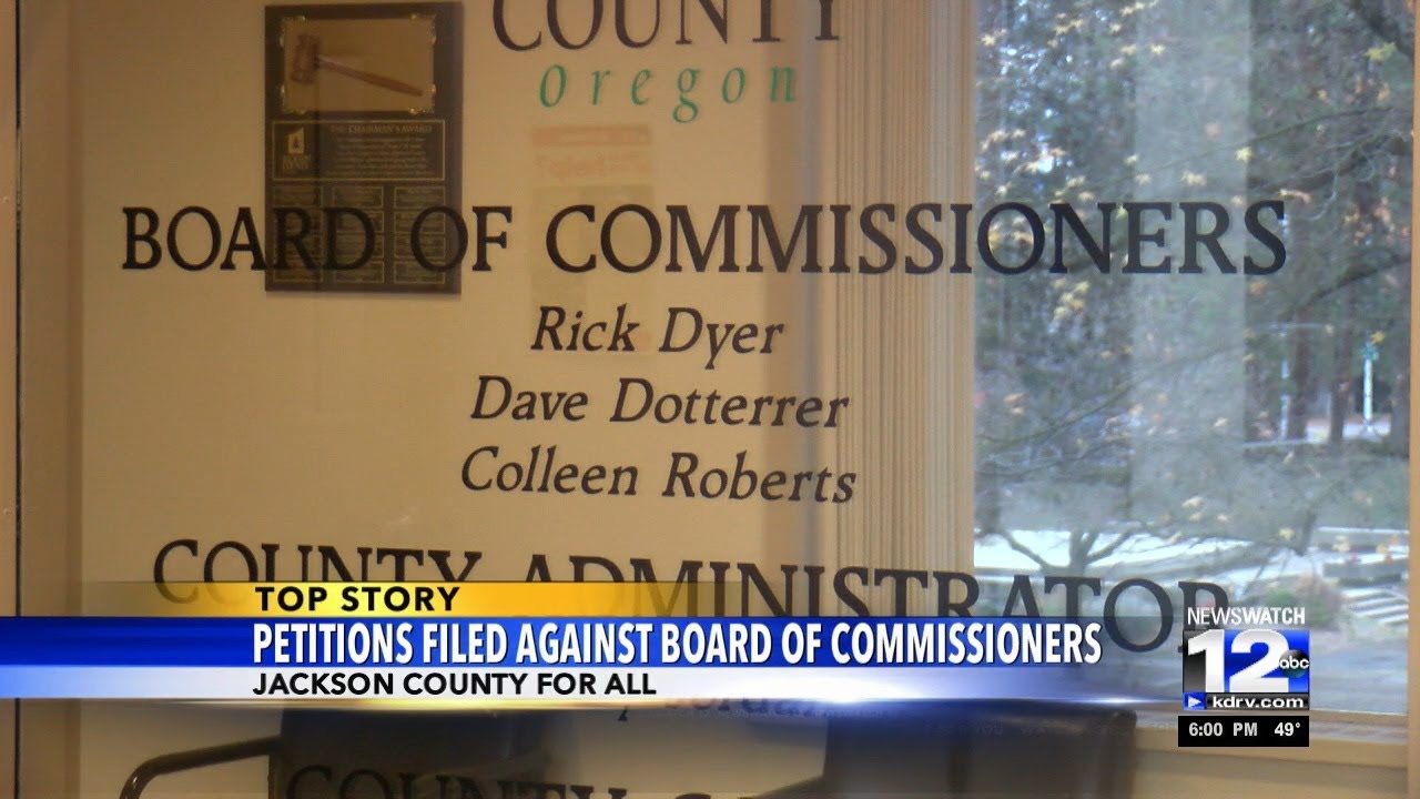 Petitions filed against Jackson County Board of Commissioners - YouTube