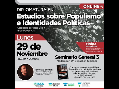 SEMINARIO GENERAL N° 3: Dipl. Estudios Sobre Populismo