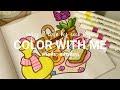 Color With Me (ASMR) Picnic Day from 'Cozy & Cute' by Coco Wyo using Ohuhu Markers #coloring