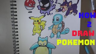 How To Draw Pokemon Speed Tutorial