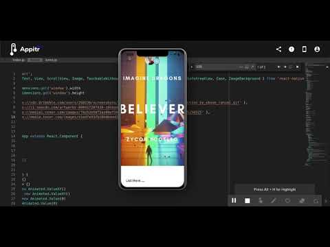 React Native Video App Animation