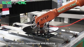 Glass washing Machine | Mirror Laser Sandblasting Machine With Automatic Loading Arm