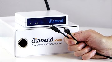 diasend® Clinic - Uploading device using a USB cable