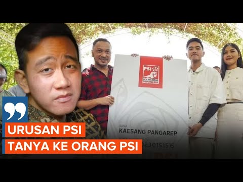 Gibran Enggan Komentari Isu Kaesang Jadi Ketua Umum PSI