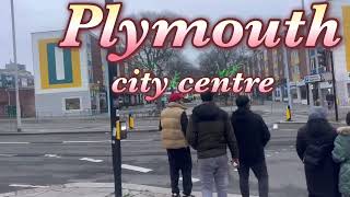 Walking tour Plymouth city centre ,Devon, England l Virtual Tour l Travel Video