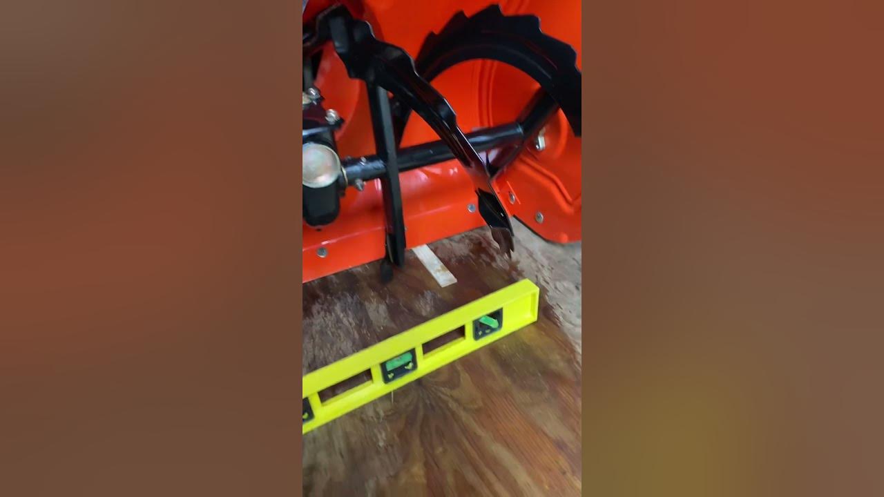 Properly adjust scraper blade on snowblower Easy shorts YouTube