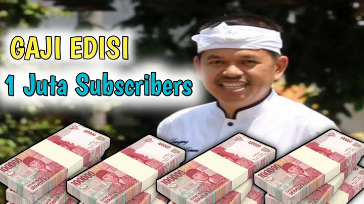 ✔️Gaji Kang Dedi Mulyadi edisi 1 Juta Subscribe Dari YouTube