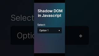 Shadow DOM Secrets in HTML You Never Knew! 😱🔥#html5 #webdev