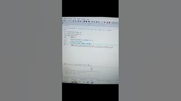 Program to find the first and last digit of a given number #foryou #program