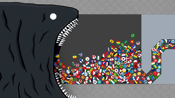 Escape From Bloop #5 - Marble Race Countries in Algodoo