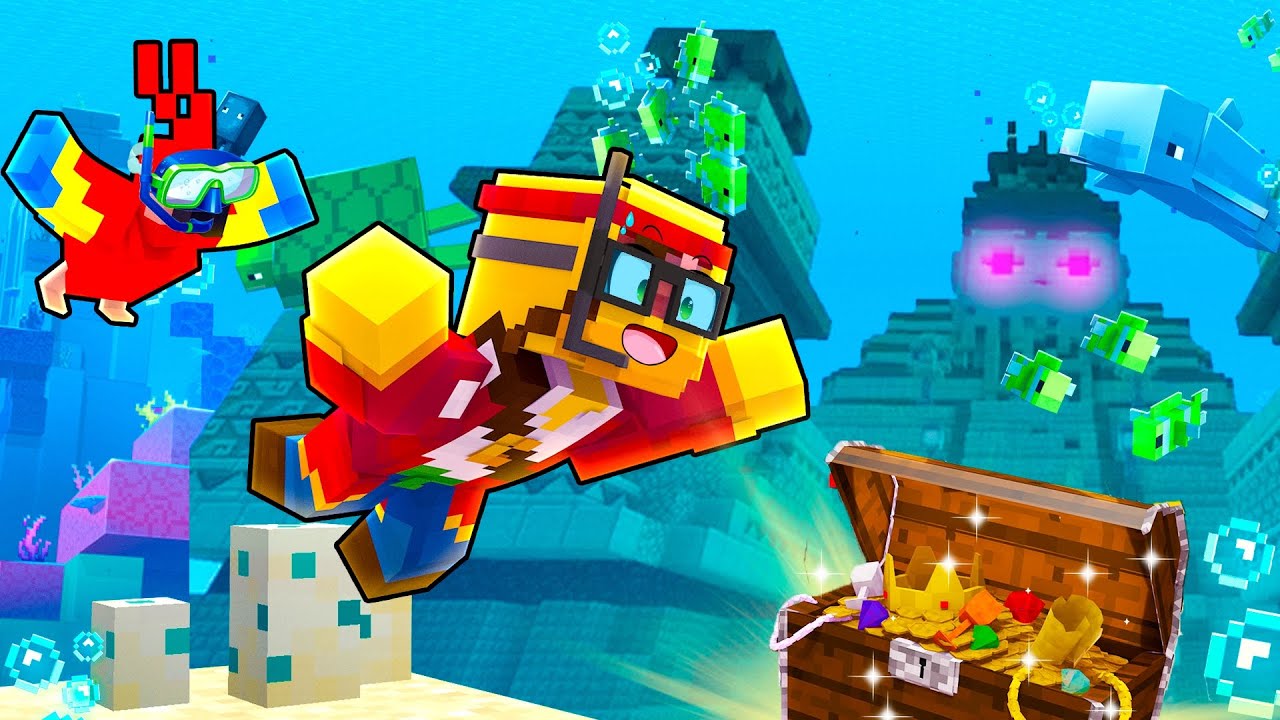 Geheime Onderwater Tempel Gevonden In Contentveen (Minecraft Survival)