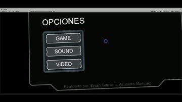 Game menu using timed gaze input button for Oculus Rift