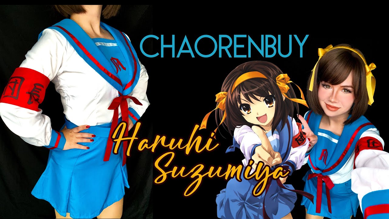 Haruhi Suzumiya #cosplay from Chaorenbuy UNBOXING & REVIEW | The Melancholy of Haruhi Suzumiya