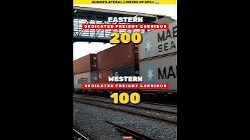 Dedicated Freight Corridors (DFCs) 🇮🇳 #shortvideo