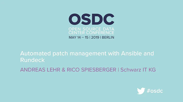 OSDC 2019: Automated patch management with Ansible...