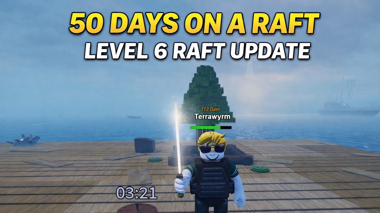 Max Raft 50 Days on a Raft | Level 6 Raft Update - Full gameplay - YouTube
