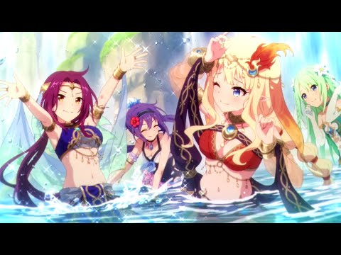 プリコネR「ロマンシング・サラサリア　～砂漠の花嫁と不思議のランプ～　夢幻の結婚生活」サレン、佐々木咲恋、Saren（CV#堀江由衣） ルカ、太刀洗流夏、Ruka（CV#佐藤利奈） プリンセスコネクト