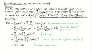 Digital control 7: Transfer function derivation