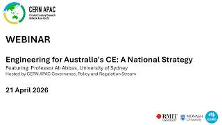 CERN APAC Governance, Policy and Regulation Stream Webinar 21 April 2026