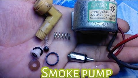 How to assemble pump of smoke machine